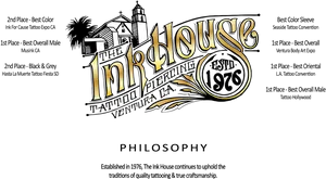 Ink House Tattoo Studio Award Banner Design PNG image