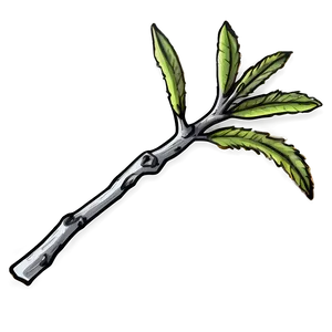 Ink Sketch Twig PNG Ann