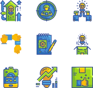 Innovation Concept Icons Set