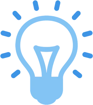 Innovation Lightbulb Graphic PNG image