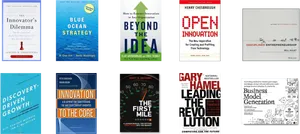Innovation Strategy Books Collection PNG