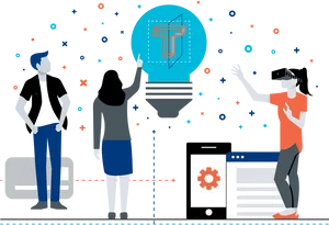 Innovative Education Technology Illustration