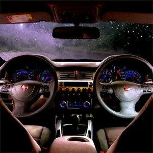Inside Car Night View PNG Qty
