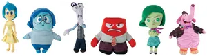 Inside Out Plush Characters PNG image