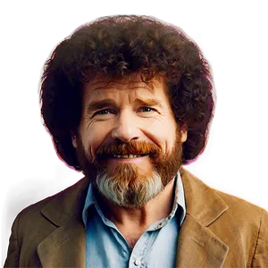 Inspirational Bob Ross Hair PNG 06282024