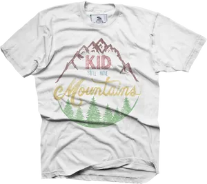 Inspirational Mountain Tshirt Design