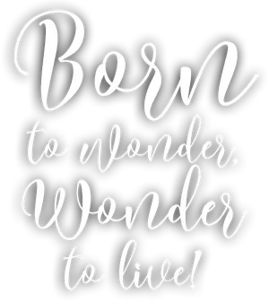 Inspirational Quote Bornto Wonder PNG image