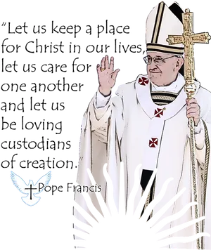 Inspirational Quote Clerical Figure PNG