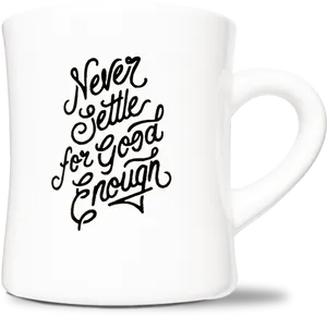 Inspirational Quote Coffee Mug PNG image