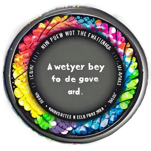 Inspirational Quotes Circle Sticker Png 42 PNG image