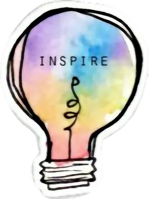 Inspire Lightbulb Idea Artwork PNG
