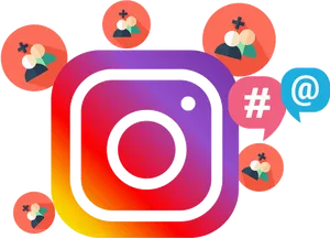 Instagram Engagement Concept PNG image