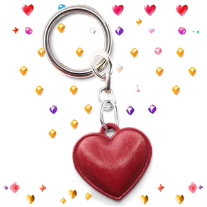 Instagram Heart Keychain Png 06212024 PNG image