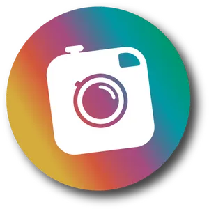 Instagram Icon Gradient Background PNG image