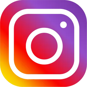 Instagram Logo Gradient Background PNG image