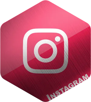 Instagram Logo Hexagon PNG image