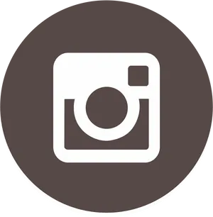 Instagram Logo Monochrome Circle PNG image