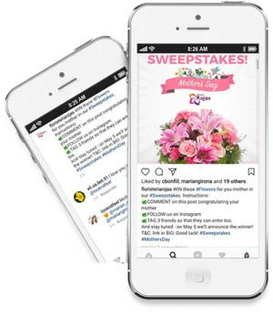 Instagram Mothers Day Sweepstakes Post PNG image