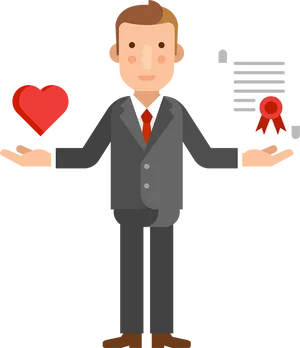 Insurance Agent Balancing Healthand Policy PNG