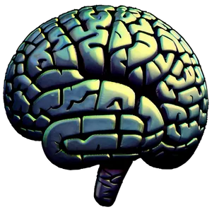 Intellectual Brain Emoji PNG Vnf PNG