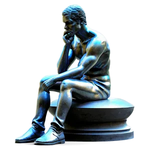 Intellectual Thinker Statue PNG 06262024 PNG