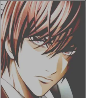 Intense Anime Character Portrait PNG image