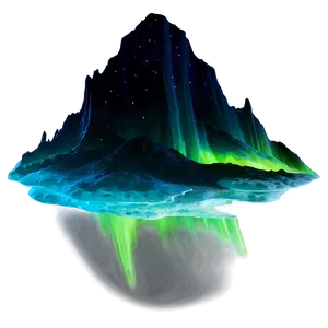 Intense Aurora Borealis Scene Png Gdg51 PNG image