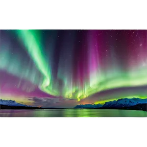 Intense Aurora Borealis Scene PNG Owi PNG