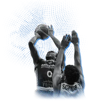 Intense_ Basketball_ Block_ Attempt