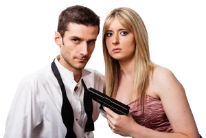 Intense Couplewith Gun