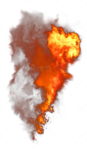 Intense_ Flame_ Against_ Dark_ Background PNG image