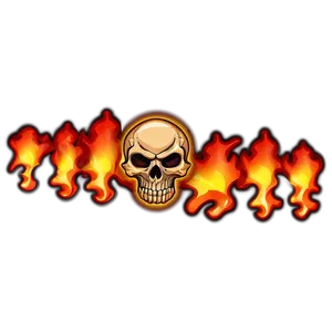 Intense Flame Skull Png Bpc62 PNG image