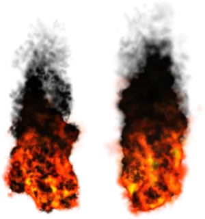 Intense_ Flames_ Against_ Dark_ Background PNG image