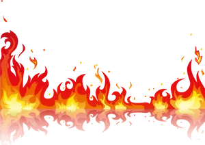 Intense Flames Graphic PNG image