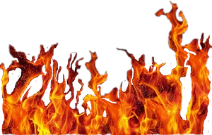 Intense Flames Transparent Background PNG image