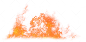 Intense Flameson Black Background PNG image