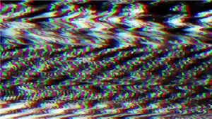 Intense Glitch Effect Distortion PNG image