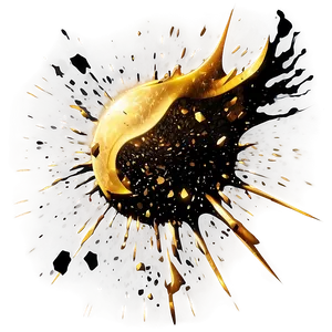 Intense Gold Sparkle Blast PNG Rjl2 PNG