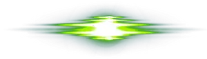 Intense Green Light Flare PNG image