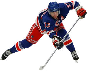 Intense Hockey Player Action PNG image