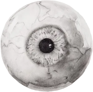 Intense Human Eye Drawing PNG
