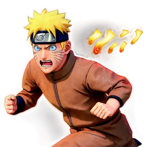 Intense Naruto Running Scene PNG 8