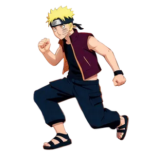 Intense Naruto Running Scene PNG Hjl