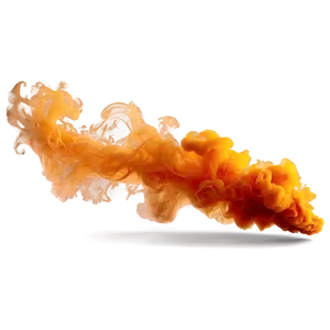 Intense Orange Smoke Visual Png Rxw67 PNG image