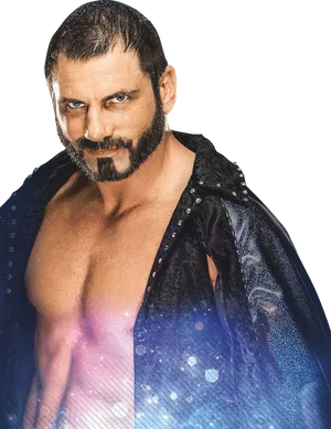 Intense_ Wrestler_with_ Sparkling_ Cape_ Aries_ Vibe PNG image