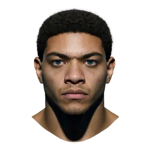Intense Young Man Portrait PNG