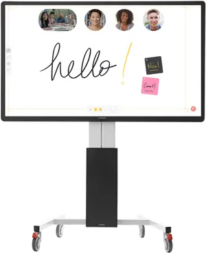 Interactive Whiteboard Conference Hello PNG image