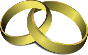 Interlocking Golden Rings Graphic