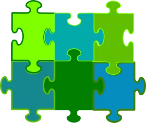 Interlocking Puzzle Pieces Graphic