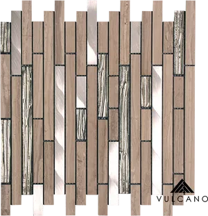 Interlocking Wood Texture Design PNG
